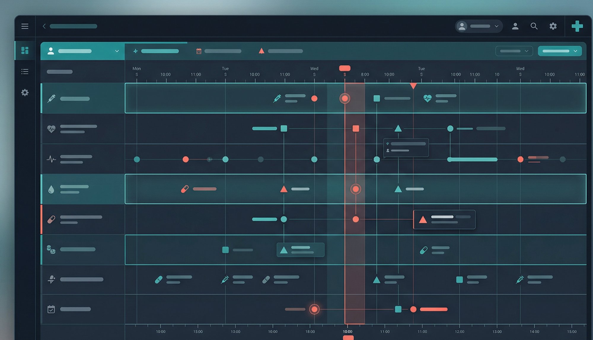 Temporal Swimlane Visualization